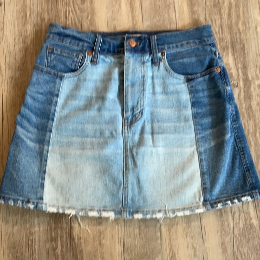 Madewell denim skirt